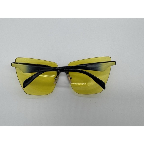 Versace VE2188 142285 Sunglasses - Black Shield Frame - Yellow Mirror Lenses - Picture 8 of 11